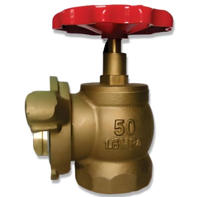 Van góc cho tủ chữa cháy bằng đồng DN65 TOMOKEN 06-VN-6590A