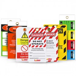 Thẻ khóa cảnh báo an toàn PVC LOCKEY LT01 thumb
