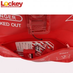 Túi khóa an toàn van bi có thể điều chỉnh cho tất cả các loại van LOCKEY UBVL21 thumb