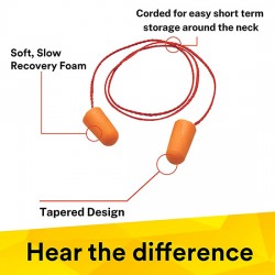 Nút tai giảm ồn sử dụng một lần bọt xốp có dây 3M-1110 thumb