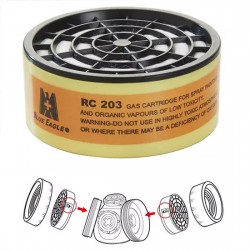 Hộp lọc hóa chất RC203 sử dụng cho sơn phun và hơi hữu cơ có độc tính thấp thumb