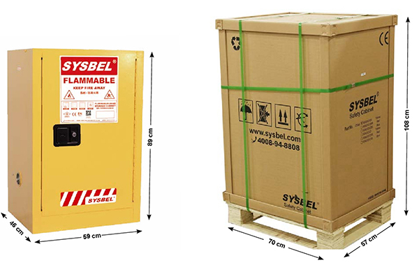 Tủ lưu trữ chất lỏng dễ cháy 12 gallon Sysbel WA810120 2