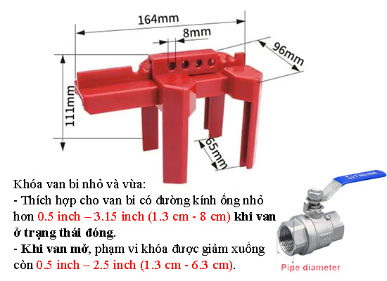 Khóa LOTO van đóng ngắt tay gạt PROLOCKEY ABVL01M