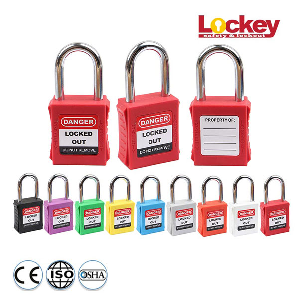 Ổ khóa an toàn nylon cùm thép LOCKEY CP38S