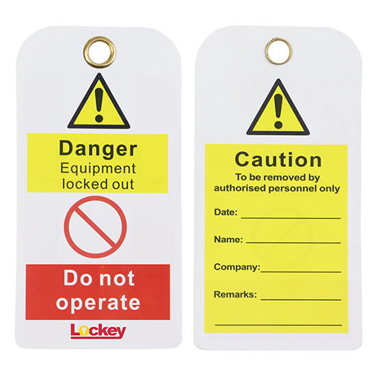 Thẻ khóa cảnh báo an toàn PVC LOCKEY LT01