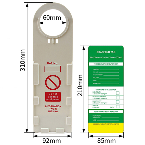 Thẻ treo kiểm tra an toàn giàn giáo PROLOCKEY SLT01 3