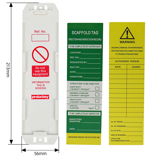 Thẻ treo kiểm tra an toàn giàn giáo PROLOCKEY SLT02 3
