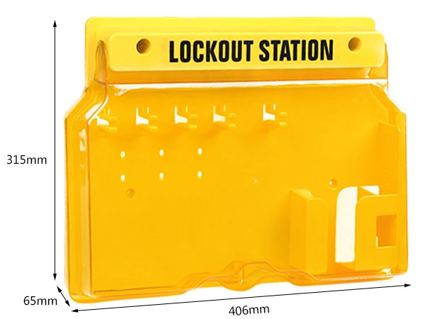Trạm khóa treo tường 5 vi trí móc ổ khóa LOCKEY LS01 3