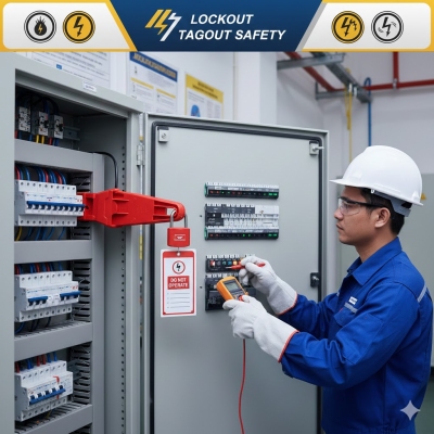 Hướng Dẫn Quy Trình Khóa & Treo Thẻ An Toàn (LOTO) Cho Aptomat Đúng Cách