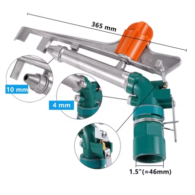 Béc súng cánh đập chỉnh góc xoay 360 độ ren trong 49mm B-30PY2