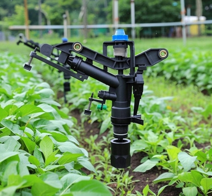 Béc tưới cánh đập 2 tia chỉnh góc xoay 360 độ ren trong 34mm BB-9150