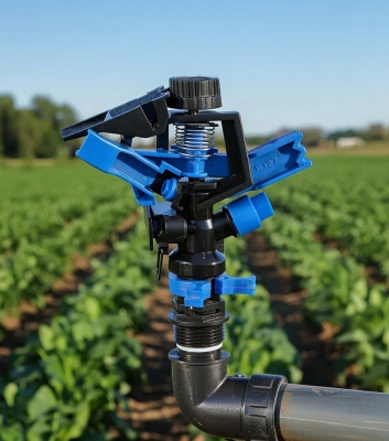 Béc tưới cánh đập nhỏ 1 hoặc 2 tia chỉnh góc xoay 360 độ ren ngoài 27mm BB-127