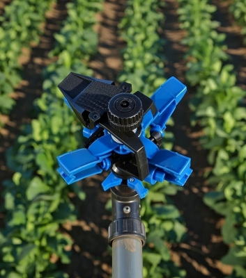 Béc tưới cánh đập nhỏ 1 hoặc 2 tia chỉnh góc xoay 360 độ ren ngoài 27mm BB-127