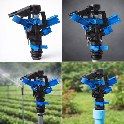 Béc tưới cánh đập nhỏ 1 hoặc 2 tia chỉnh góc xoay 360 độ ren ngoài 27mm BB-127