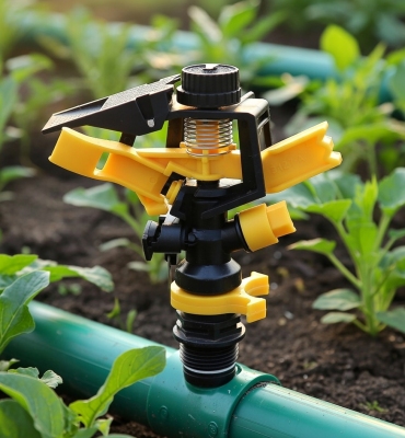 Béc tưới cánh đập nhỏ 1 hoặc 2 tia chỉnh góc xoay 360 độ ren ngoài 27mm BB-127A