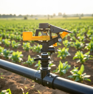 Béc tưới cánh đập chỉnh góc xoay 360 độ kiểu Taiwan ren ngoài 21mm B-121V