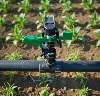 Béc tưới cánh đập chỉnh góc xoay 360 độ kiểu Taiwan ren ngoài 21mm B-121X