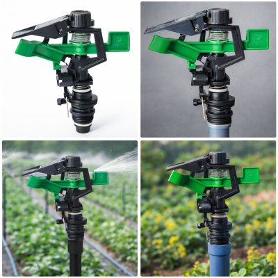 Béc tưới cánh đập chỉnh góc xoay 360 độ kiểu Taiwan ren ngoài 21mm B-121X