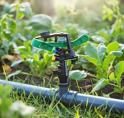 Béc tưới cánh đập nhỏ 2 tia chỉnh góc xoay 360 độ ren ngoài 21mm BB-914C-2