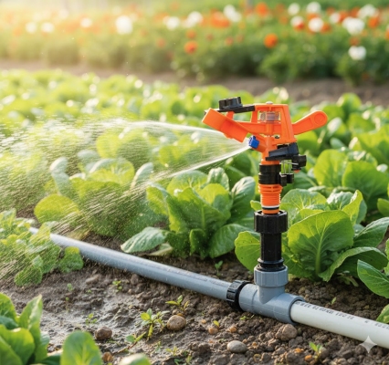 Béc tưới cánh đập nhỏ chỉnh góc xoay 360 độ ren ngoài 21mm BB-914C