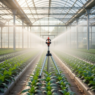 Béc tưới phun sương bù áp xoay 360 độ chỉnh góc ren ngoài 17mm BB-909BA