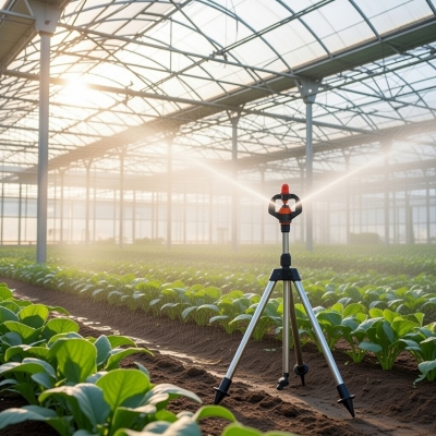 Béc tưới phun sương bù áp xoay 360 độ chỉnh góc ren ngoài 17mm BB-909BA