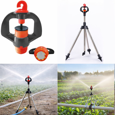 Béc tưới phun sương bù áp xoay 360 độ chỉnh góc ren ngoài 17mm BB-909BA