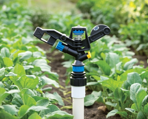 Béc tưới phun mưa 2 tia cánh đập 360 độ ren ngoài 21-27 BB-998