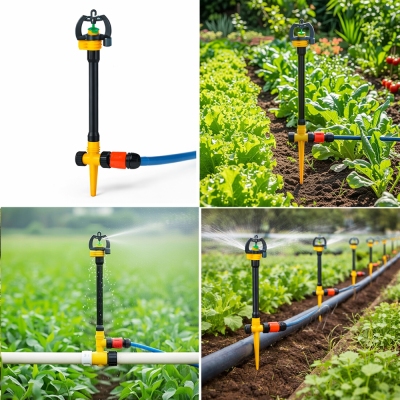 Béc tưới phun sương bù áp có cục xoay chỉnh góc ren ngoài 17mm BA-92