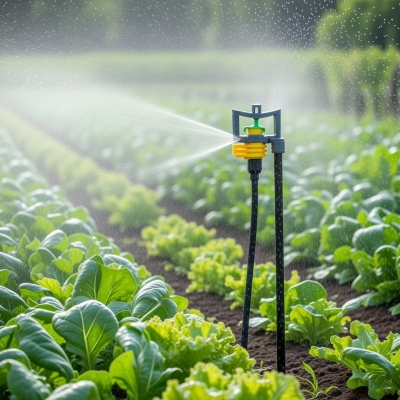 Béc tưới phun sương bù áp có cục xoay chỉnh góc ren ngoài 17mm BA-93