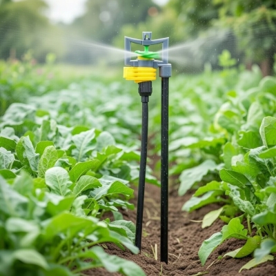 Béc tưới phun sương bù áp có cục xoay chỉnh góc ren ngoài 17mm BA-93