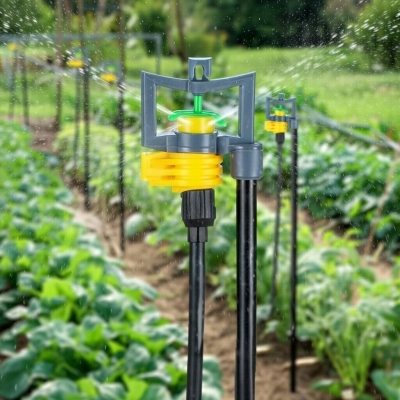 Béc tưới phun sương bù áp có cục xoay chỉnh góc ren ngoài 17mm BA-93