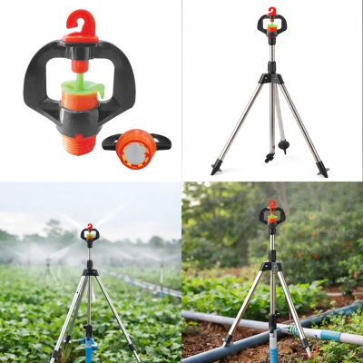 Béc tưới phun sương bù áp xoay 360 độ chỉnh góc ren ngoài 17mm BB-909BAG