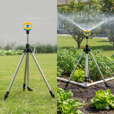 Béc tưới phun sương bù áp xoay 360 độ chỉnh góc ren ngoài 17mm FE-903BA