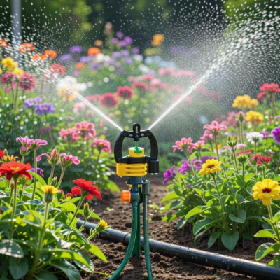 Béc tưới phun sương bù áp có cục xoay chỉnh góc ren ngoài 17mm BA-92