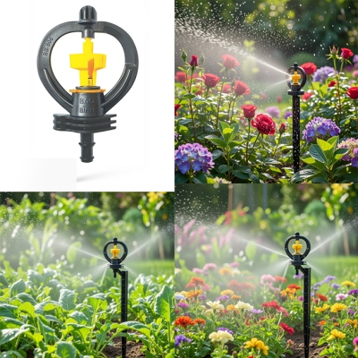 Béc thân xoay 2 tia có phe tháo rời đuôi 8-10 ly (Họng phun 3,5 ly) FE906Đ8-10