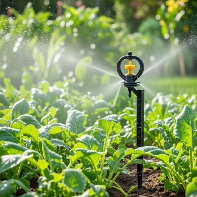 Béc thân xoay 2 tia có phe tháo rời đuôi 8-10 ly (Họng phun 3,5 ly) FE906Đ8-10