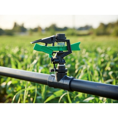 Béc tưới cánh đập chỉnh góc xoay 360 độ đuôi cá ren ngoài 21mm B-121 ĐC