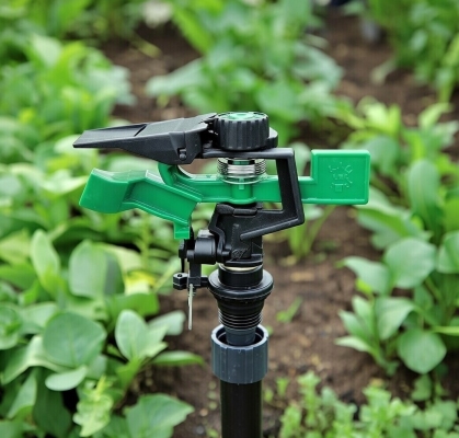 Béc tưới cánh đập chỉnh góc xoay 360 độ kiểu Taiwan ren ngoài 21mm B-121X