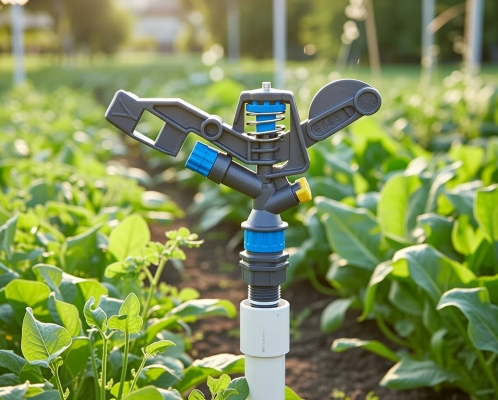 Béc tưới phun mưa 2 tia cánh đập 360 độ ren ngoài 21-27 BB-998