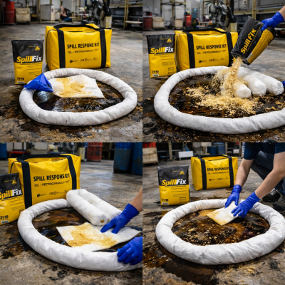Bộ ứng phó nhanh sự cố dầu tràn vãi xách tay 72L Spilfyter OS092