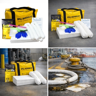 Bộ ứng phó nhanh sự cố dầu tràn vãi xách tay 72L Spilfyter OS092