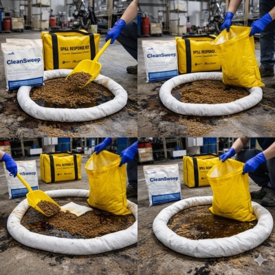 Bộ ứng phó nhanh sự cố dầu tràn vãi xách tay 72L Spilfyter OC092