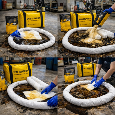 Bộ ứng phó nhanh sự cố dầu tràn vãi xách tay 30L Spilfyter OS091