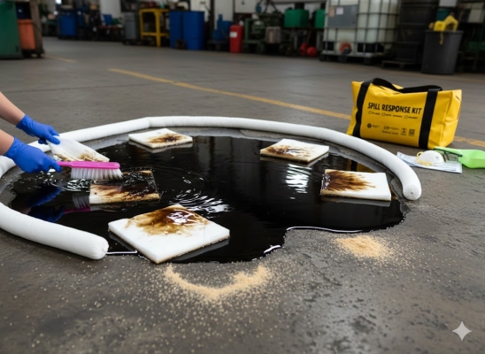 Bộ ứng phó nhanh sự cố dầu tràn vãi xách tay 72L Spilfyter OC092