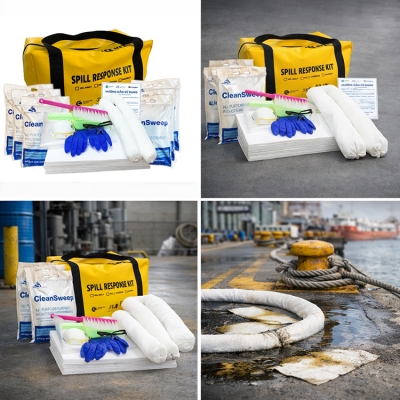 Bộ ứng phó nhanh sự cố dầu tràn vãi xách tay 72L Spilfyter OC092