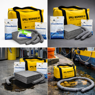 Bộ ứng phó nhanh dầu và hóa chất tràn vãi 30L PetroChemical Spill Kit PC117