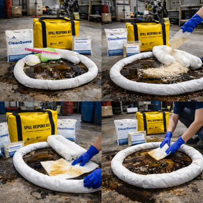 Bộ ứng phó nhanh sự cố dầu tràn vãi xách tay 30L Spilfyter OC091