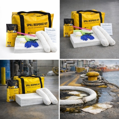 Bộ ứng phó nhanh sự cố dầu tràn vãi xách tay 30L Spilfyter OS091