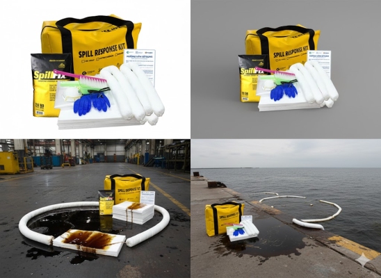 Bộ ứng phó nhanh sự cố dầu tràn vãi xách tay 72L Spilfyter OS092